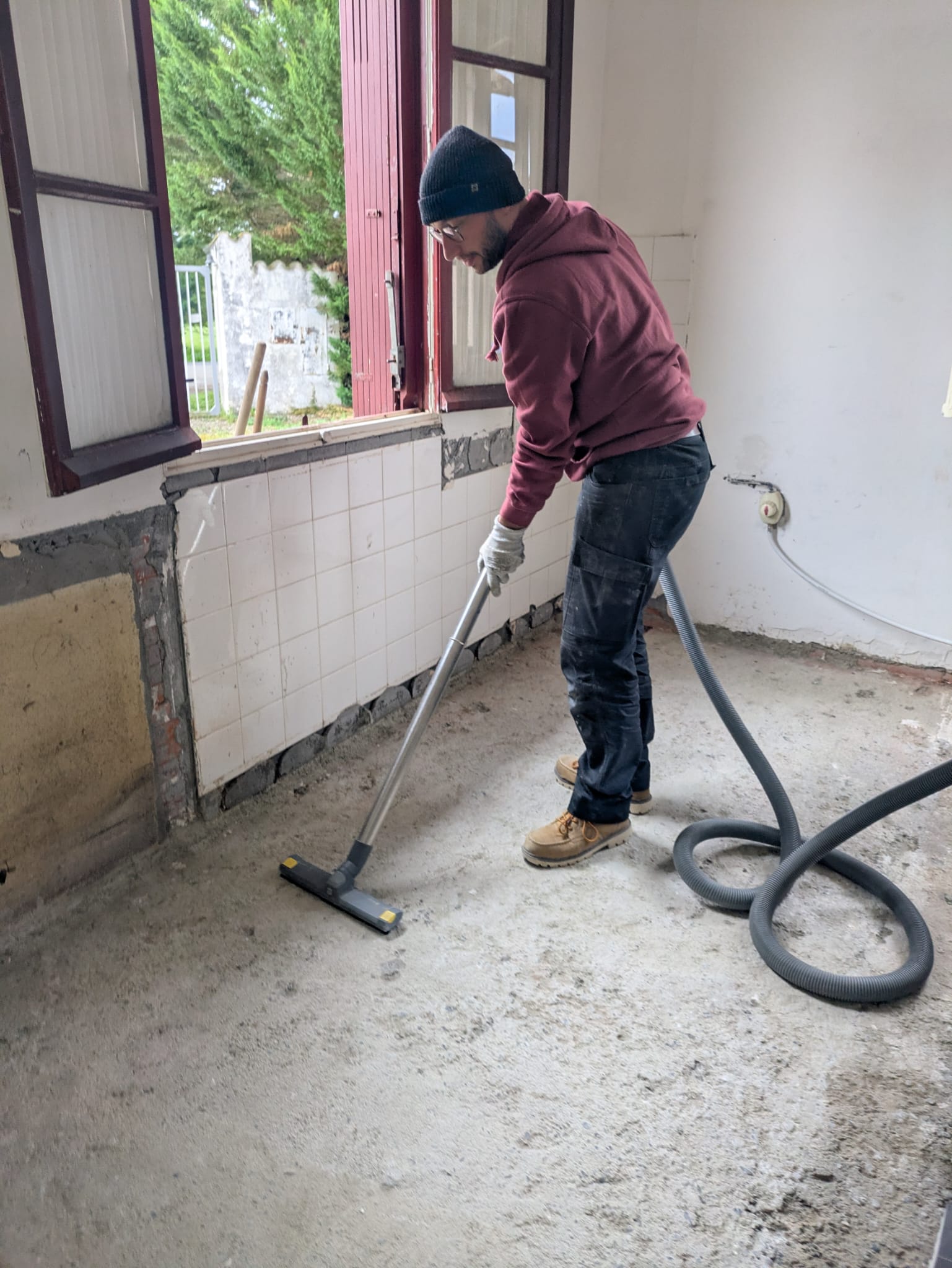 chape ciment traditionnelle