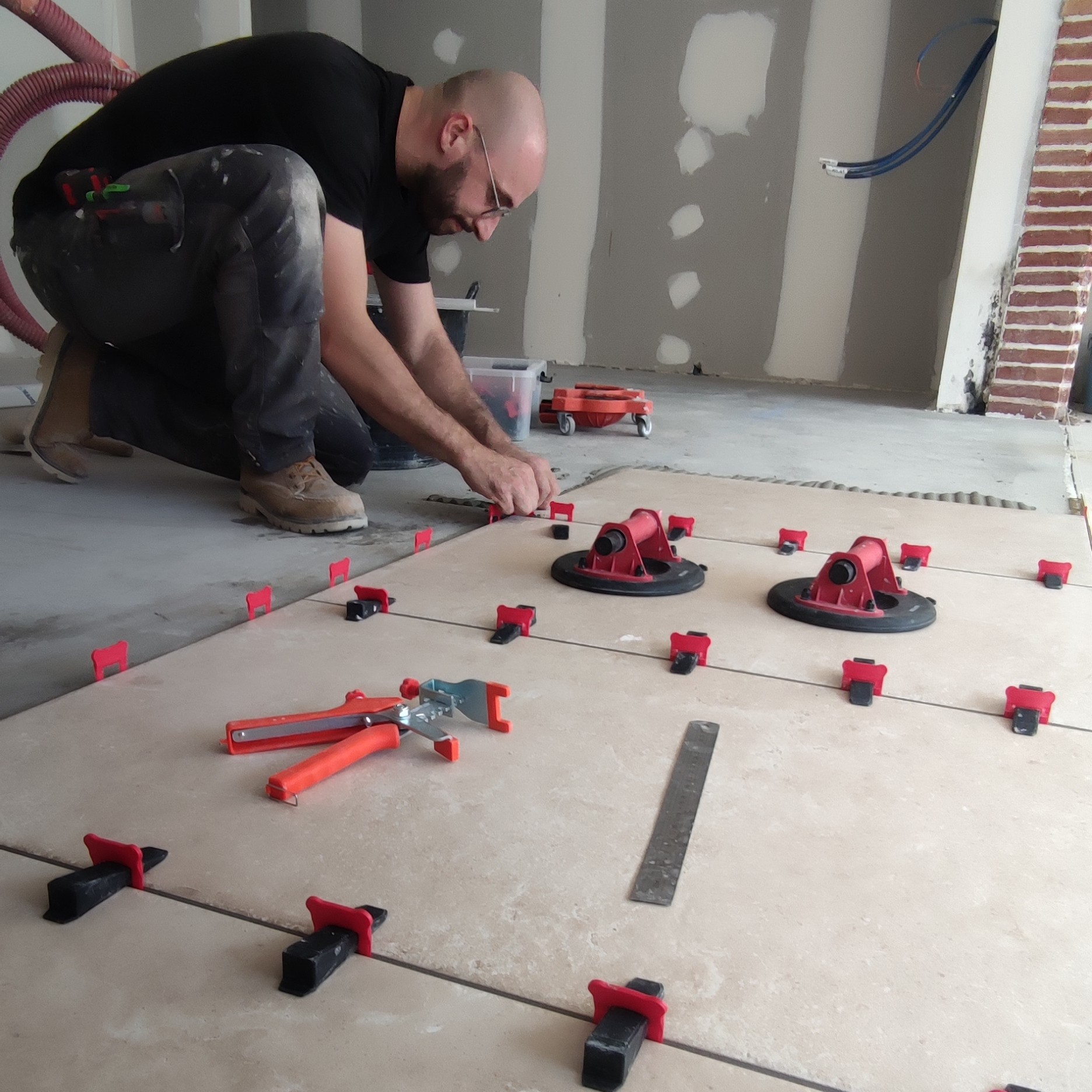 pose de carrelage grès cérame